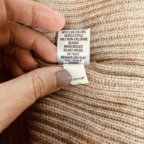 Cardigan Sweater Womens Open Front Knit L Indie Granola Heritage Grandpa Cozy - Picture 7 of 7